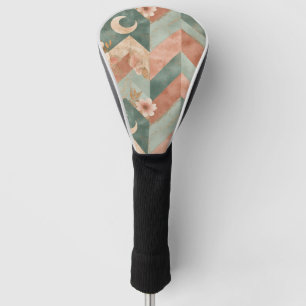 Rustic Moon Floral Chevron Earthy Pattern (7) Golf Head Cover