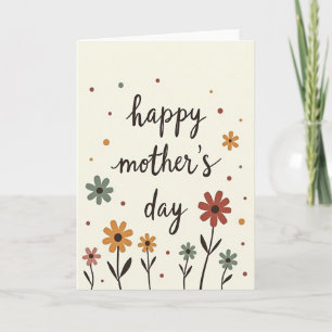 Rustic Mothers Day Blooms Card