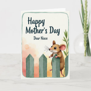 Rustic Mothers Day Niece Card