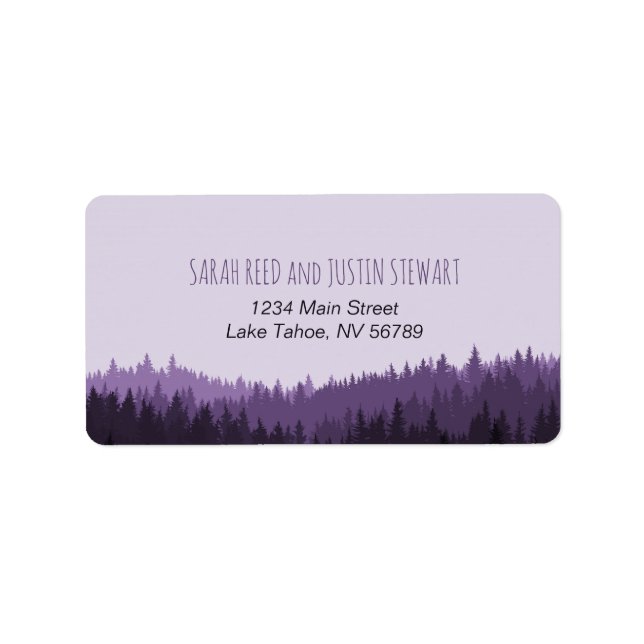 Rustic Mountain address label standard size (Front)