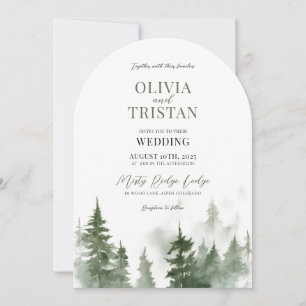 Rustic Mountain Invitation