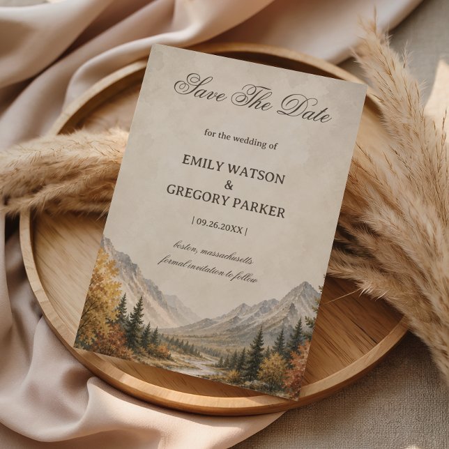 Rustic Mountain Save The Date (Creator Uploaded)