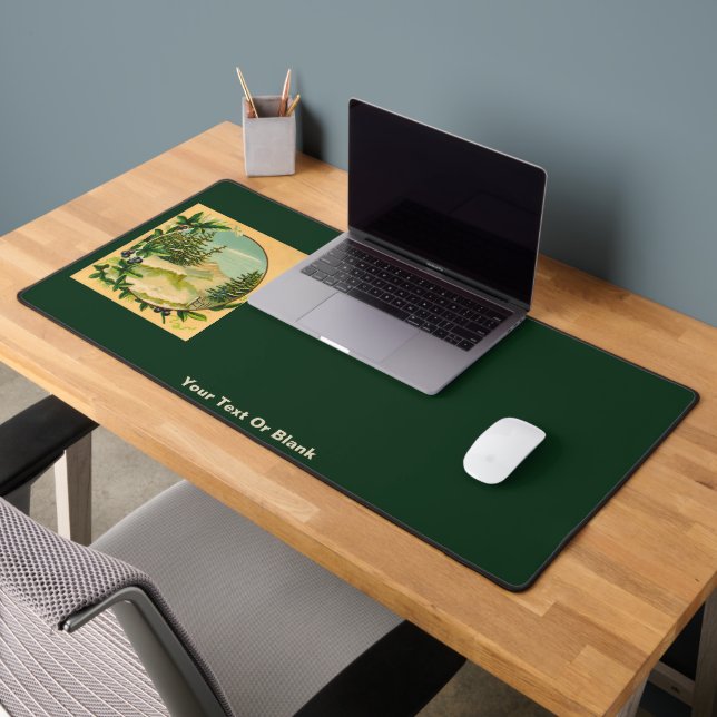 Rustic Mountain Scene Desk Mat (Office 2)