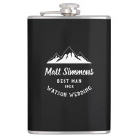 Rustic Mountain Wedding Best Man Gift Modern Cool