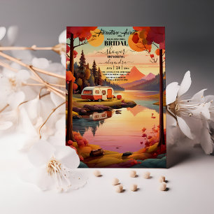 Rustic Mountain Wildflower  Boho Bridal Shower Invitation