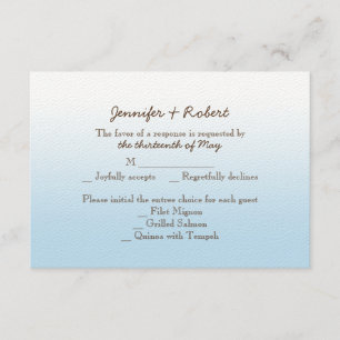 Rustic Mountain Zipline Wedding Response Card