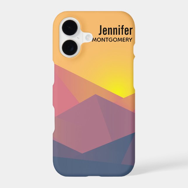 Rustic Mountains Geometric Minimalist (Back)