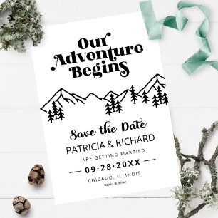 Rustic Mountains Outdoor Wedding Save The Date