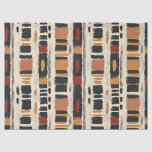 Rustic Mudcloth Geometric Pattern (1) Tissue Paper