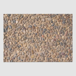 Rustic Multicolored Pebble Stones Photo Tissue Paper