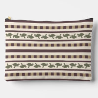 Rustic Mushroom Stripe Pattern