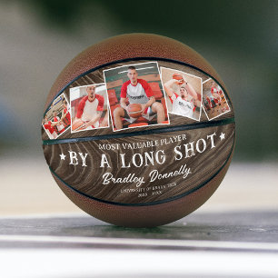 Rustic MVP Photo Collage Keespake Basketball
