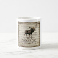 Rustic Nail Edged Wood Walking Moose