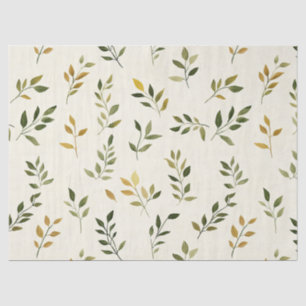 Rustic Nature-Inspired Leaf - Botanical Art (7) Tissue Paper