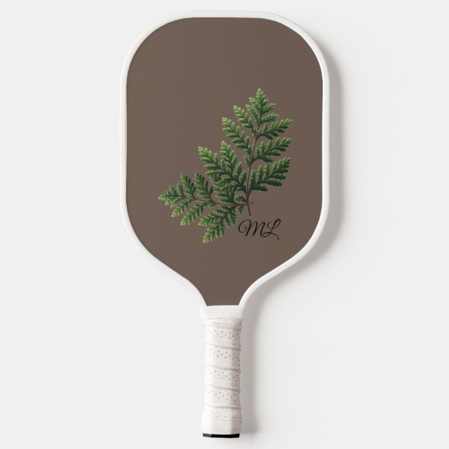Rustic Nature Monogram Pickleball Paddle (Back)