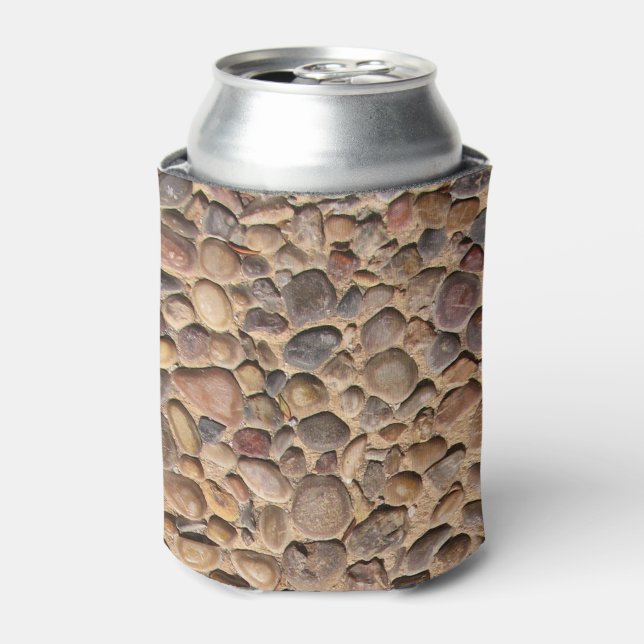 Rustic Nature Pebble Stones Photo Can Cooler (Can Front)