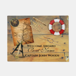 Rustic Nautical Boat  Doormat