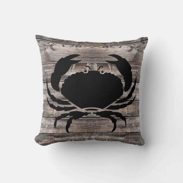 rustic nautical CRAB | Cushion (Front)