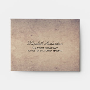 Rustic Navy and Cream Wedding RSVP Envelopes