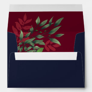 Rustic Navy Blue Envelope