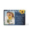 Rustic Navy Wood Sunflower String Lights Photo
