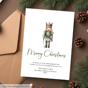 Rustic Neutral Earthy Minimalist Christmas Card