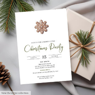 Rustic Neutral Earthy Minimalist Cozy Holiday Xmas Invitation