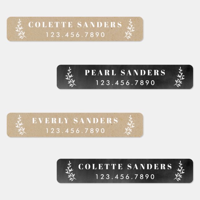 Rustic Neutrals Waterproof Name (Group)