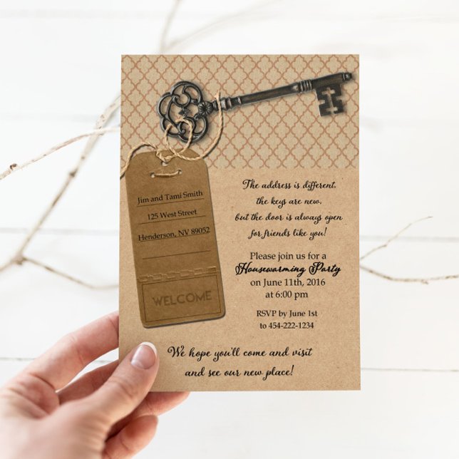 Rustic New Home Housewarming Party Invitation (Creator Uploaded)