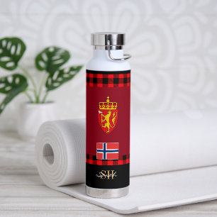 Rustic Norway Vacuum Insulated, Norwegian Flag Water Bottle