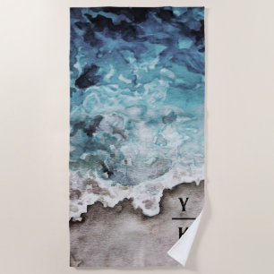 Rustic Ocean   Beach Towel