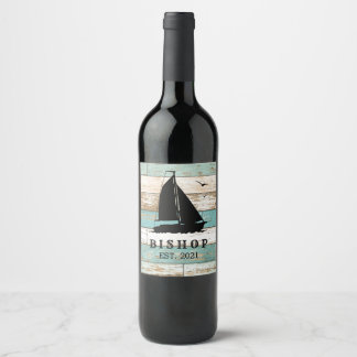 Rustic Ocean  Wine Label