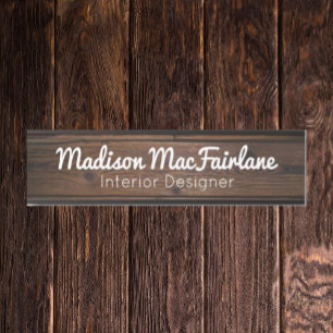 Rustic Office Door Signs Sign Wood Grain Style