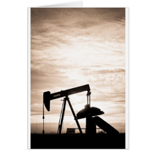 Rustic Oil Well Pump Vertical Sepia