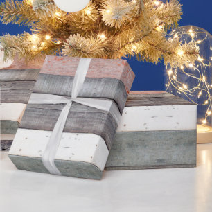 Rustic Old Barn Wood Wrapping Paper