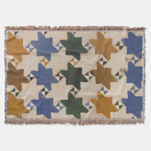 Rustic Old Mosaic Tiles Rugs Throw Blanket