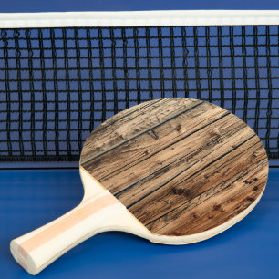 Rustic old oak wood wagon boards ping pong paddle