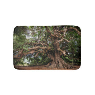 Rustic Old Olive Tree Bath Mat