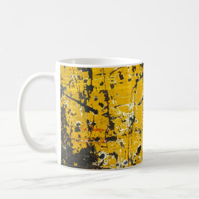 Rustic Old Steel, Textured Background. Coffee Mug (Left)
