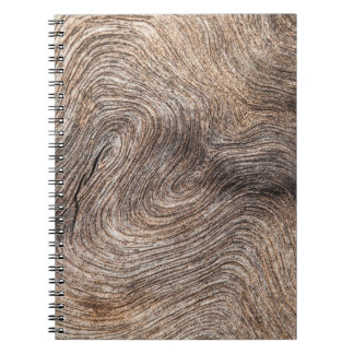 Rustic old wood, textured background notebook
