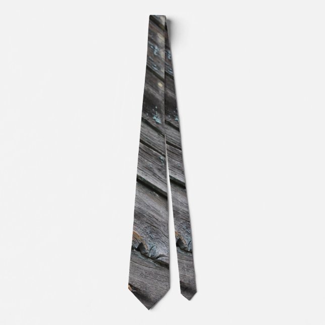 Rustic Old Wood Tie (Front)