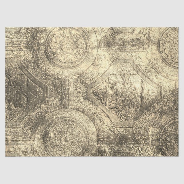 Rustic Old World Decoupage Tissue Paper (Front)