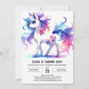 Rustic Online Horse Birthday Invitation