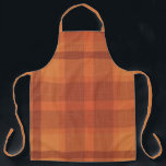 Rustic Orange Autumn  Fall Plaid Tartan Apron<br><div class="desc">Rustic Orange Autumn  Fall Plaid Tartan</div>