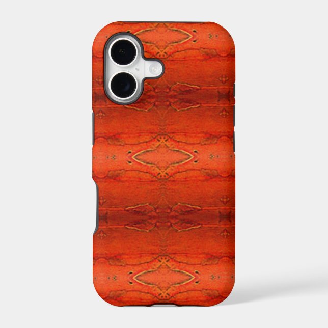 Rustic Orange Aztec Pattern (Back)