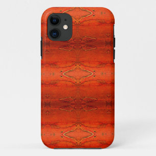 Rustic Orange Aztec Pattern iPhone 11 Case