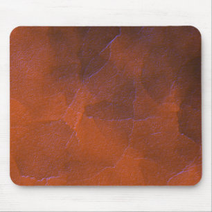 Rustic Orange Brown Blue Hightlights Abstract Art Mouse Pad