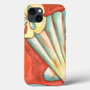 Rustic Orange Seashells iPhone 13 Case