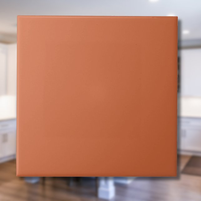 Rustic Orange Solid Colour | Classic | Elegant Ceramic Tile (Creator Uploaded)