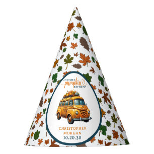 Rustic Orange Truck Little Pumpkin Baby Shower Party Hat